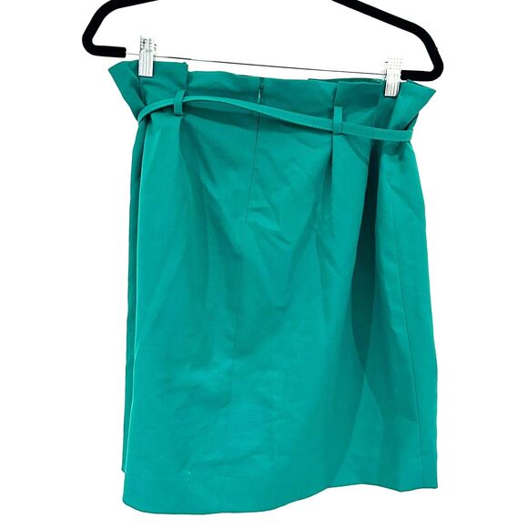 The Limited Gorgeous Kelly Green Belted Paperbag Skirt - Sz. 8 EUC - Picture 3 of 5